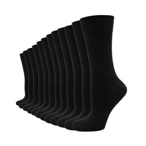 Soxy Womens/Ladies Bamboo Socks (Pack of 12) / Black